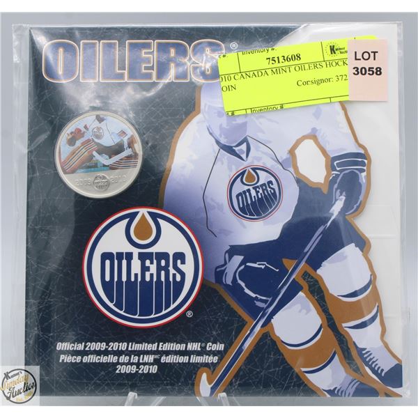 2010 CANADA MINT OILERS HOCKEY COIN