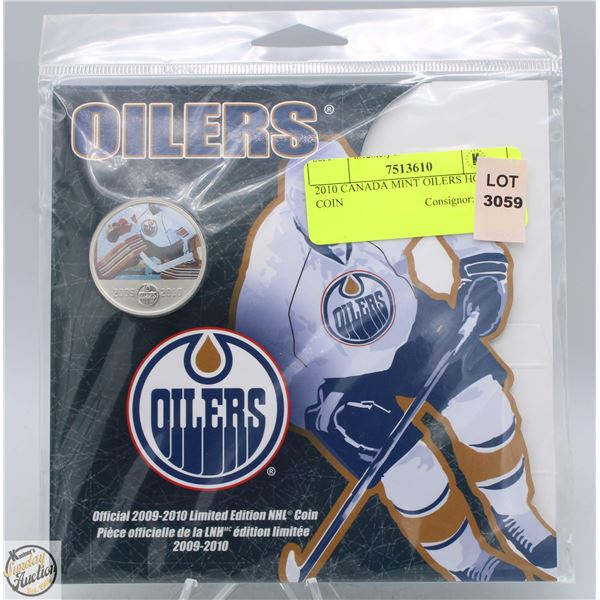 2010 CANADA MINT OILERS HOCKEY COIN