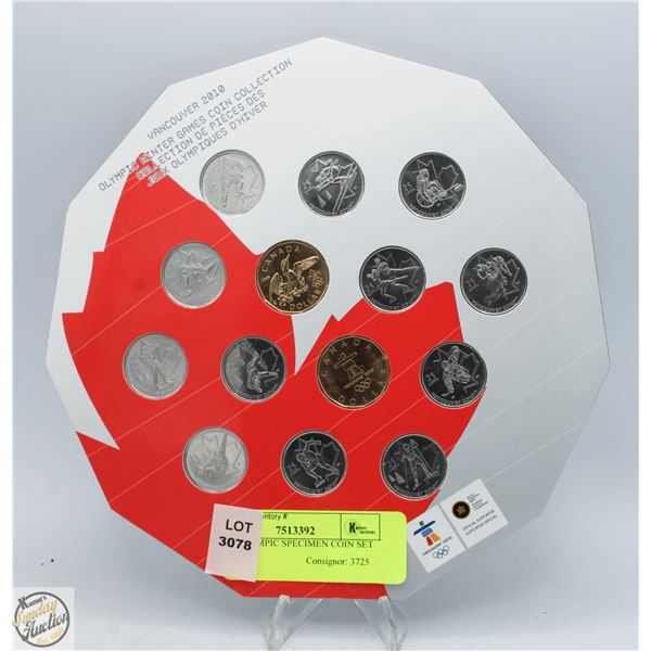2010 OLYMPIC SPECIMEN COIN SET SEALED