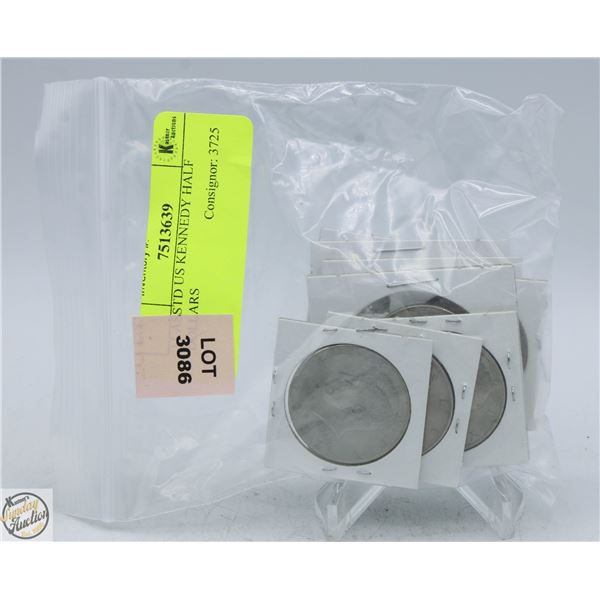 11 ASSTD US KENNEDY HALF DOLLARS