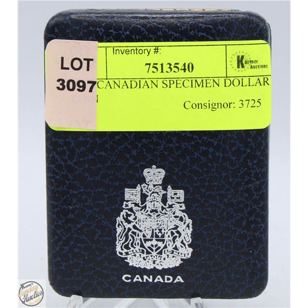 1973 CANADIAN SPECIMEN DOLLAR COIN