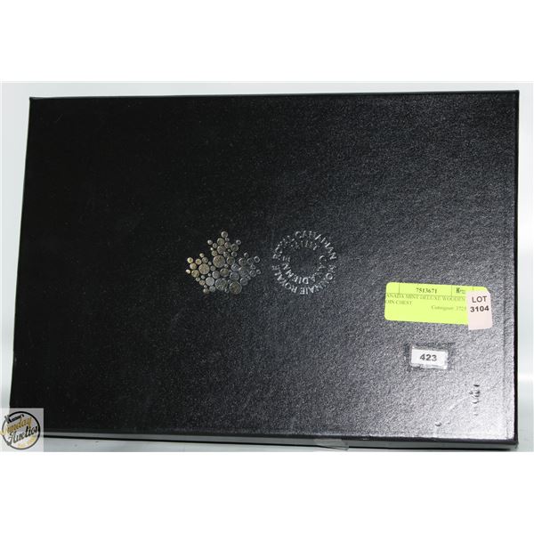 CANADA MINT DELUXE WOODEN COIN CHEST