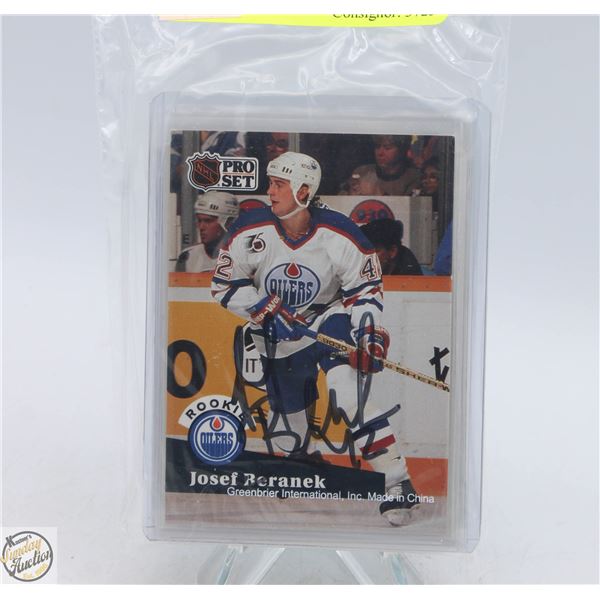 25 ASSORTED AUTOGRAPHED HOCKEY CARDS