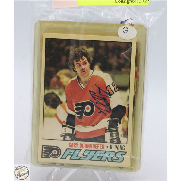 25 ASSORTED AUTOGRAPHED HOCKEY CARDS