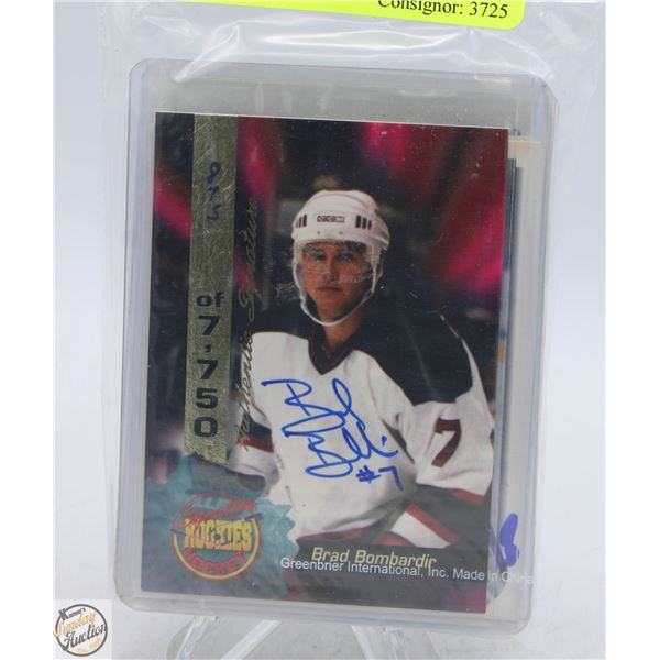 25 ASSORTED AUTOGRAPHED HOCKEY CARDS