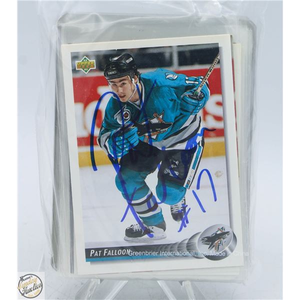 25 ASSORTED AUTOGRAPHED HOCKEY CARDS