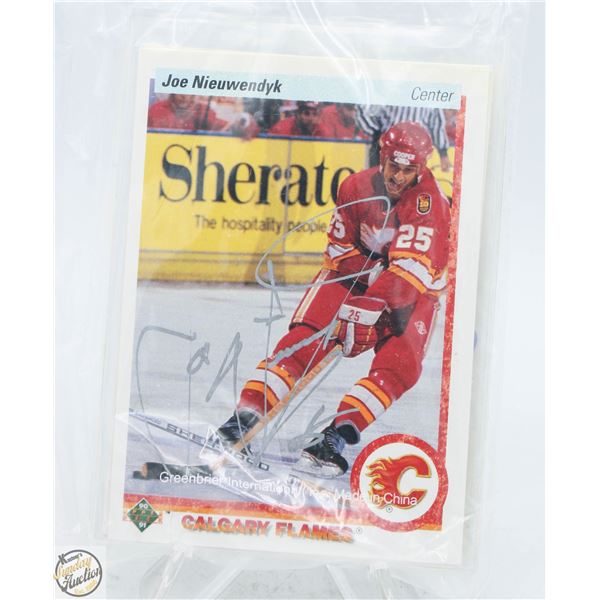 JOE NIEUWENDYK AUTOGRAPH CARD LOT OF 6