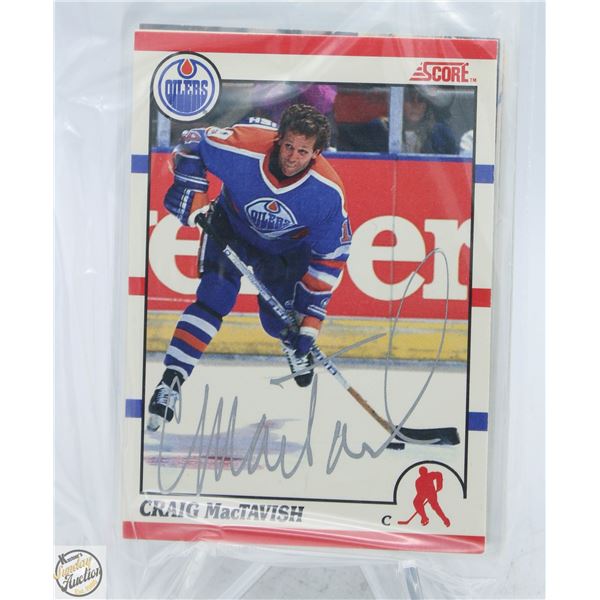 CRAIG MACTAVISH AUTOGRAPH CARD LOT OF 6
