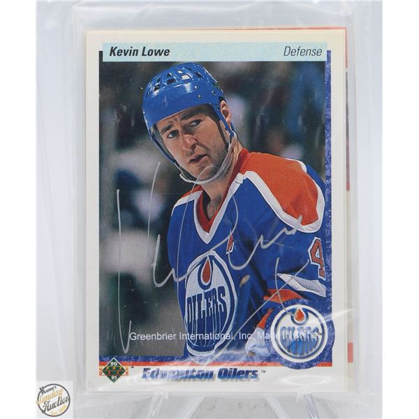 KEVIN LOWE AUTOGRAPH CARD LOT OF 5