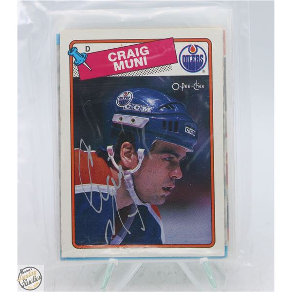 CRAIG MUNI AUTOGRAPH CARD LOT OF 6