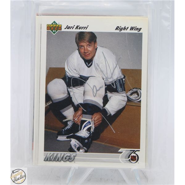 JARI KURRI AUTOGRAPH CARD LOT OF 7