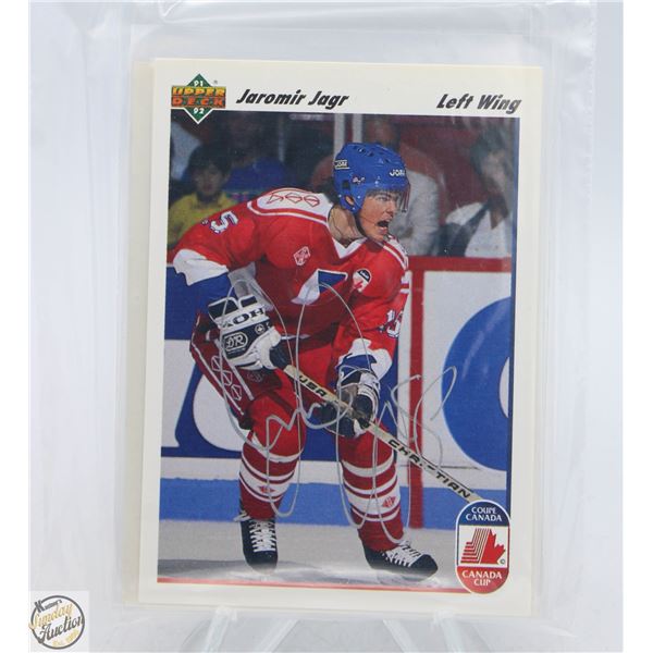 JAROMIR JAGR AUTOGRAPH CARD LOT OF 4