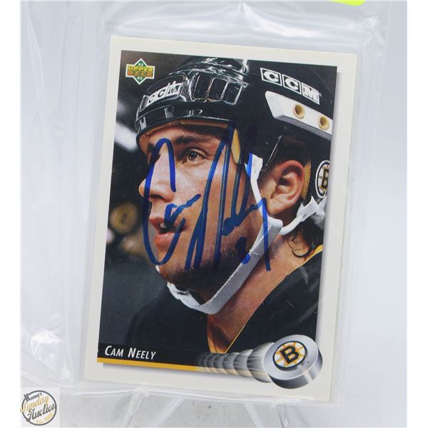 CAM NEELY AUTOGRAPH CARD LOT OF 3