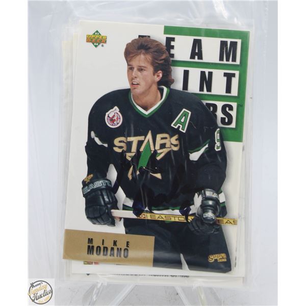 MIKE MODANO AUTOGRAPH CARD LOT OF 8