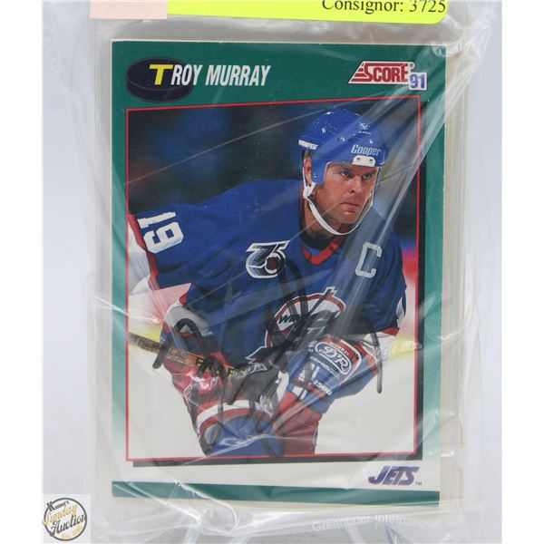 25 ASSORTED AUTOGRAPHED HOCKEY CARDS