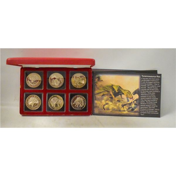 LTD EDIT DINOSAUR $1 COIN SET IN BOX