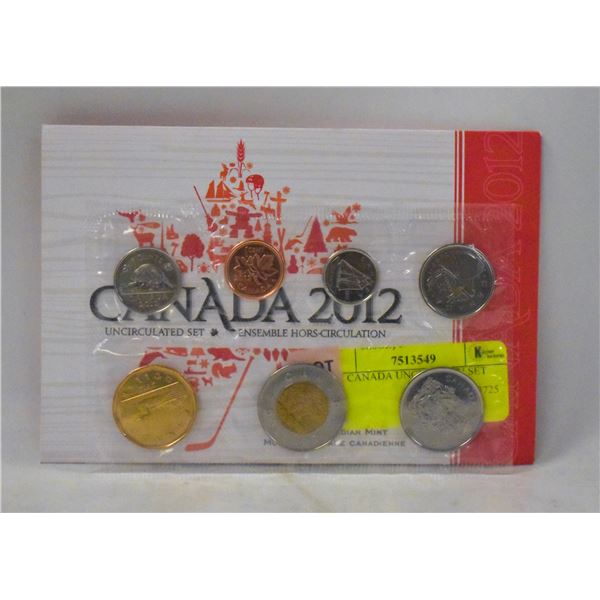 2012 CANADA UNCIRC COIN SET