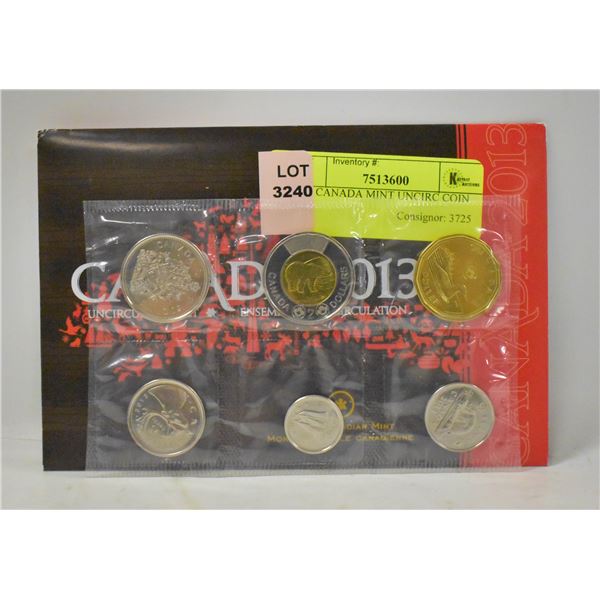 2013 CANADA MINT UNCIRC COIN SET