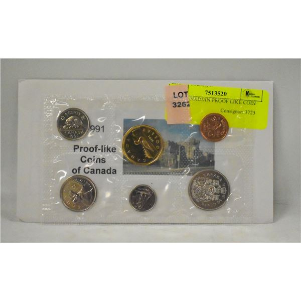 1991 CANADIAN PROOF LIKE COIN SET
