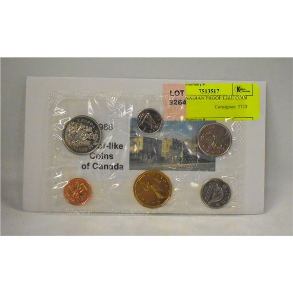 1988 CANADIAN PROOF LIKE COIN SET