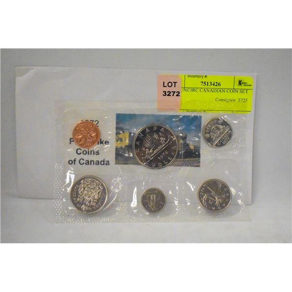1972 UNCIRC CANADIAN COIN SET
