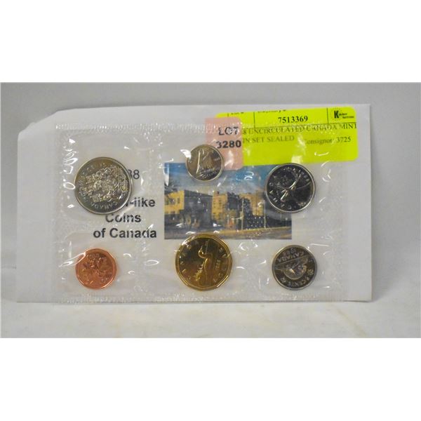 1988 UNCIRCULATED CANADA MINT COIN SET SEALED