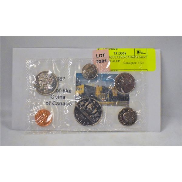 1987 UNCIRCULATED CANADA MINT COIN SET SEALED