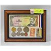 Image 1 : DOMINICAN REPUBLIC CURRENCY SET FRAMED