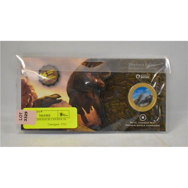 2010 HOLO DINOSAUR CANADA 50 CENT COIN