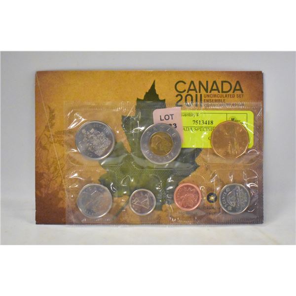 2011 CANADA SPECIMEN COIN SET SEALED