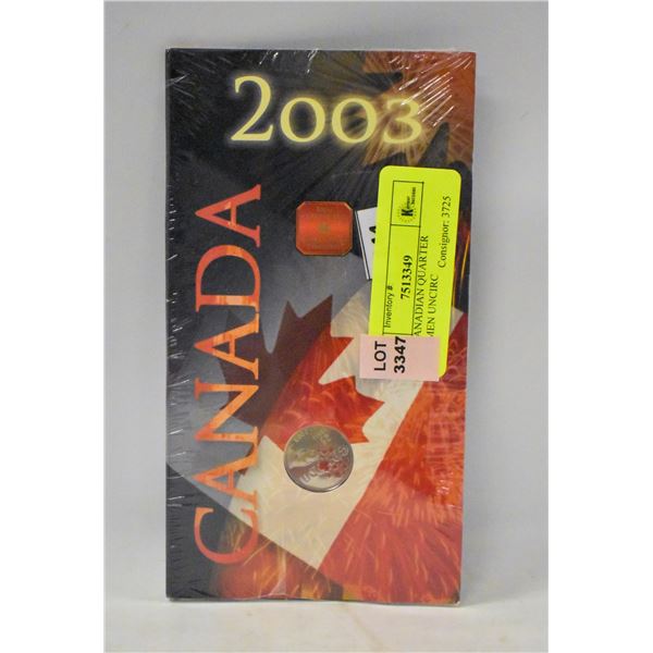 2003 CANADIAN QUARTER SPECIMEN UNCIRC