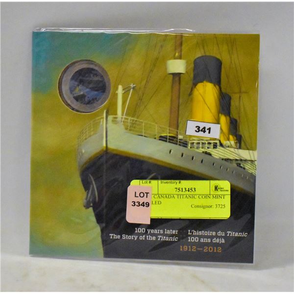 2012 CANADA TITANIC COIN MINT SEALED