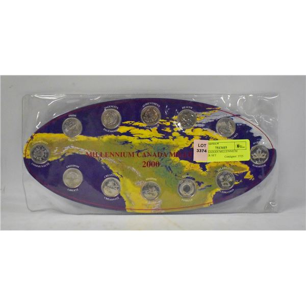 2000 CANADIAN MILLENNIUM QUARTER SET