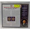 Image 1 : M VAN BUREN 2 US DOLLAR COINS UNCIRC