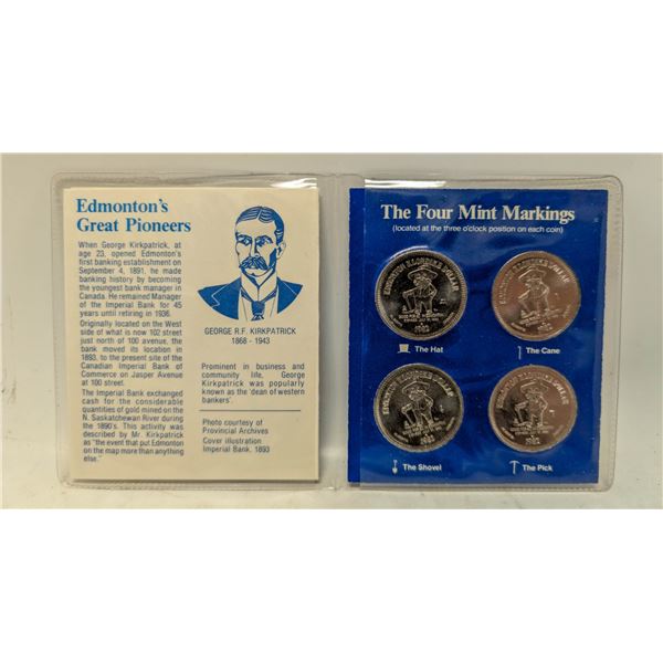 1982 KLONDIKE DOLLAR MINT SET OF 4