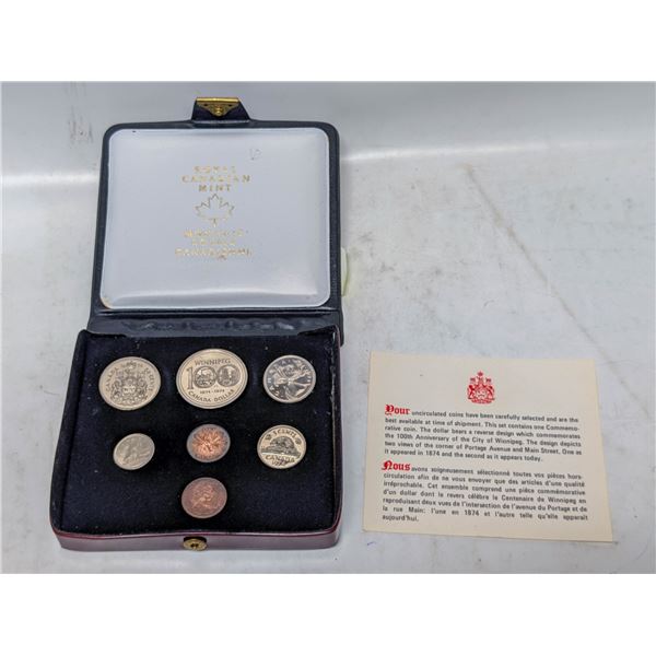 1974 SPECIMEN CANADA COIN SET IN CASE