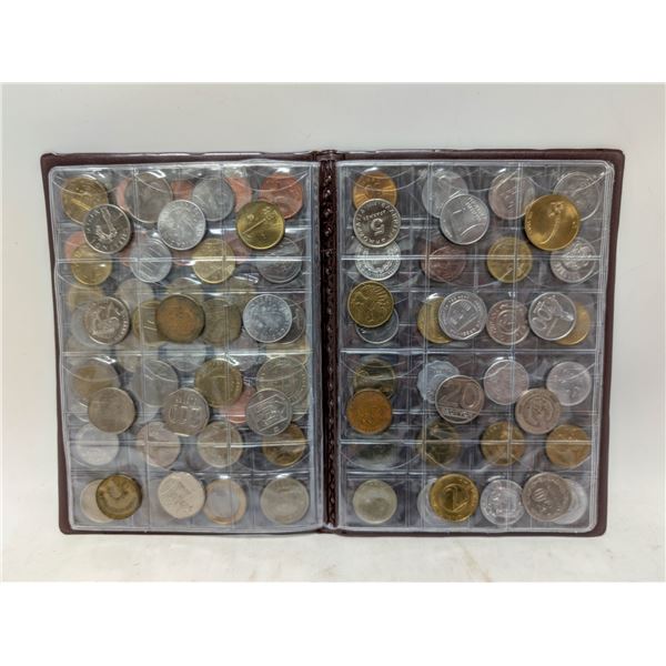 LARGE COLLECTION WORLD COINS IN BOOK