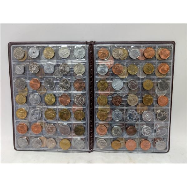 LARGE COLLECTION WORLD COINS IN BOOK