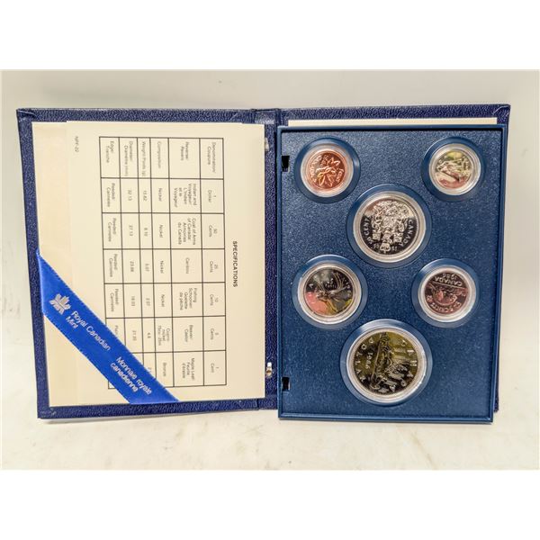 1986 CANADIAN SPECIMEN COIN SET IN CASE