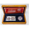 Image 1 : 925 SILVER 100 ANN COIN STAMP SET