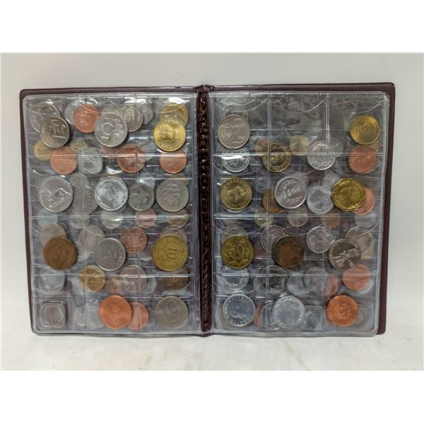 LARGE COLLECTION WORLD COINS IN BOOK