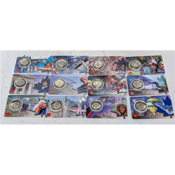 12 UNCIRC 2000 CANADA QUARTERS