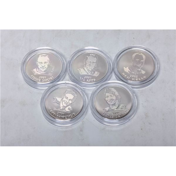 LOT OF NHL ALL STAR COINS