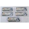 Image 1 : 5 SEQ UNCIRC CANADA $1 BILLS