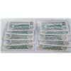 Image 2 : LOT OF 10 CANADIAN $1 BILLS