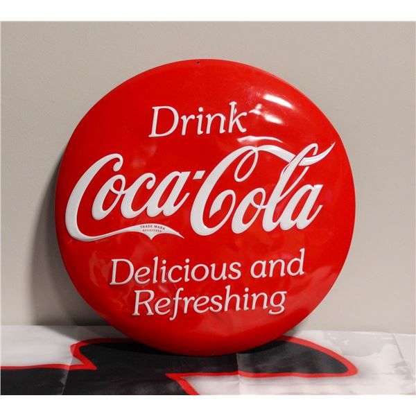 ROUND COCA-COLA SIGN