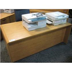 Cherry Executive Desk, Credenza & Hutch