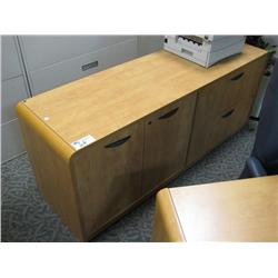 Cherry Credenza With 2 Door File