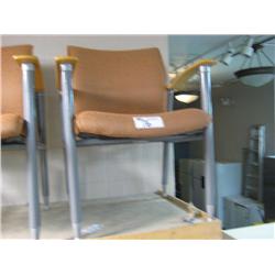 Haworth Designer Client Chair With Maple Arms