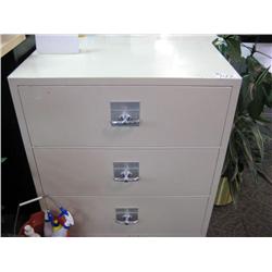 3 Drawer Fire Proof Lateral File Cabinet